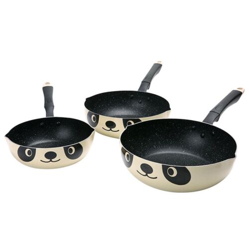 Panda Pot Japanese Style Induction Cooker Universal Frying Pan Non-Stick A Q3Y4