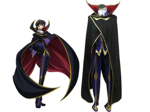 Lelouch of the Rebellion Zero Outfit Cosplay Costume Halloween Suit Code Geass