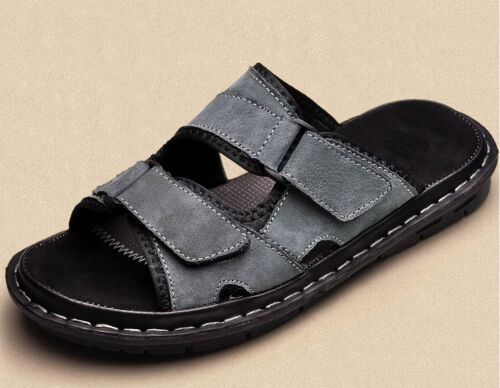 Men/'s Vintage Chaussons Casual Plage Sandales Chaussures à Enfiler Bout Ouvert Escarpins SZ