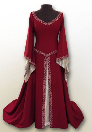 Medieval Renaissance Women/'s Vintage Gown Dress Halloween Party Costume Cosplay