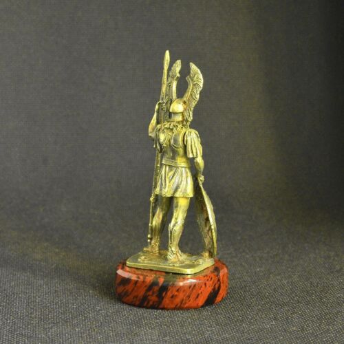 Art Deco Bronze Ancient Greek Spartan Macedonian Warrior Statuette Figurine