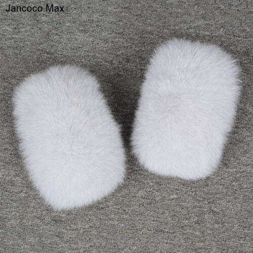 New Women Real Fur Cuffs Hand Wrist Ring Wristbands for Parka Jacket 07231