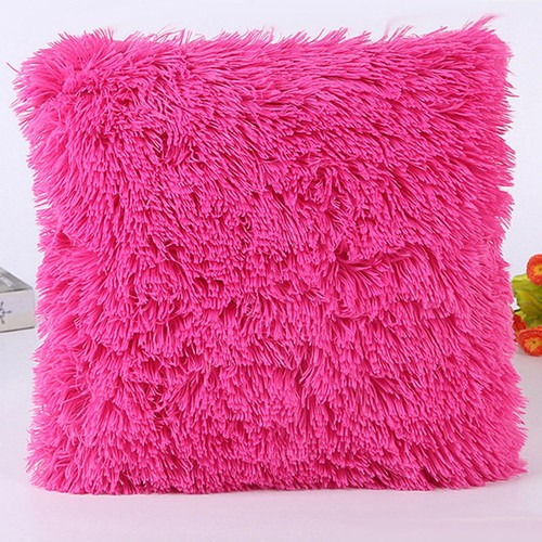 2019 Plush Square Throw Furry Pillow Case Cushion Cover Bed Sofa pillowcase Pads