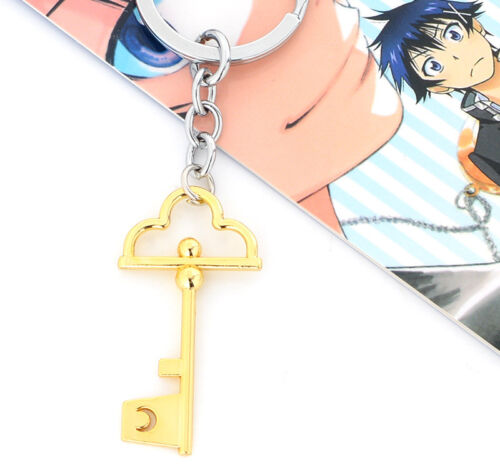 Anime Nisekoi Kirisaki Chitoge Cahiin Pendant Metal Keychain Bag Car Key Ring