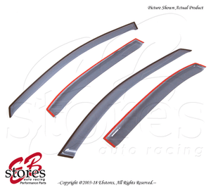 Light Smoke Outside Mount Vent Visor Deflector 4pc For 2006-2010 Hyundai Sonata