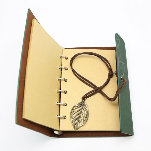 Vintage Retro Leather Diary Blank Notebook Travel Notepad Writing Journal Gift