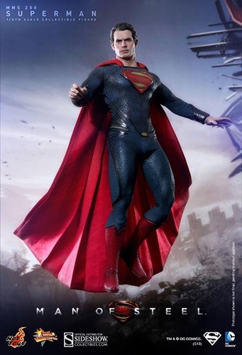 HOT TOYS MMS200 SUPERMAN MAN OF STEEL 12/" 1//6 SCALE FIGURE HENRY CAVILL NEW