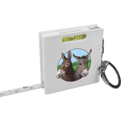 /"Deux de Donkeys Porte-clés ruban à mesurer//niveau à bulle Outil KM00012710