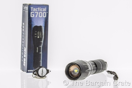 Authentic Lumitact G700 Tactical Flashlight 700 Lumens 1x2000 Zoom