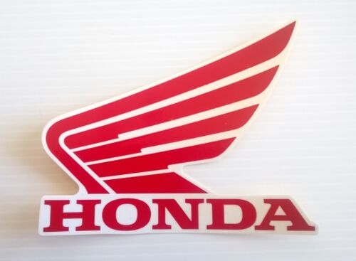 Honda Wing Fuel Tank Decal Wings Sticker 2 x 85mm RED & WHITE 100% GENUINE