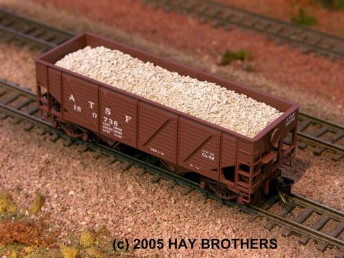 Fits Micro-Trains 33ft Twin-Bay Hoppers Hay Brothers CHUNK LIMESTONE LOAD 