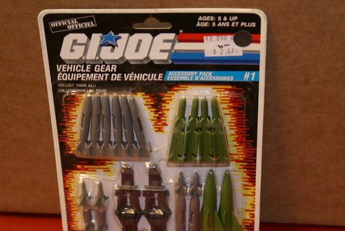 Joe Vehicle Gear Accessory Pack #1 Hasbro MISP MIP MOC MOSC Vintage G.I