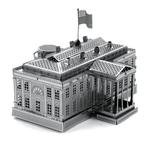 Fascinations Metal Earth Buildings White House 3D laser cut steel Model Kit