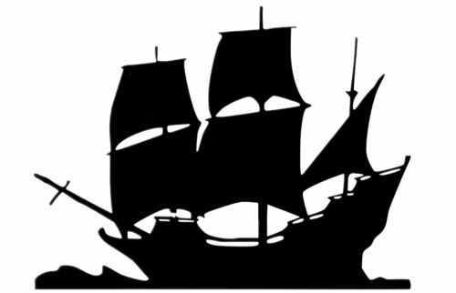 Coupe De Vinyle Mur//Voiture Décalque//Autocollant expédier sous voile style 1 bateau pirate