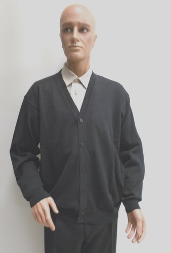 Fein Cardigan Scollo a V Woolmark Blend con Lana Merino Nuovo