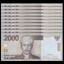 1//10 Bundle P-148a UNC 2009 Indonesia 2000 2,000 Rupiah Lot 10 PCS