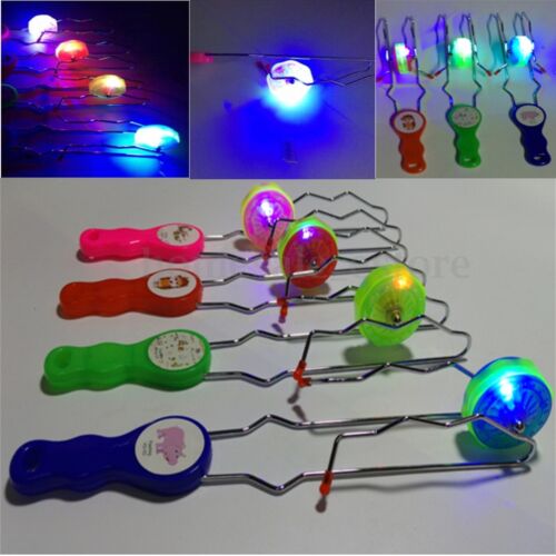 Light Up Colorful Gyro Wheel Magnetic Rail Twister Science Toy For Kids Gifts ❤
