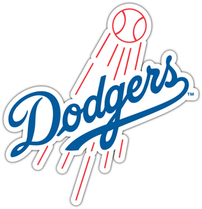 Los Angeles Dodgers MLB Baseball Car Bumper Window Sticker Decal 4.1/"X5/"
