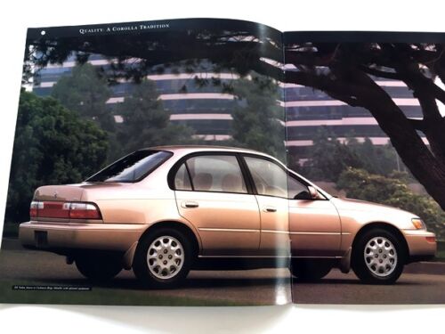1996 Toyota Corolla and Wagon 20-page Car Sales Brochure Catalog 