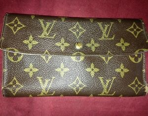 Louis Vuitton ~Vintage~ RARE Trifold Coin Checkbook Wallet Made in France womens | eBay