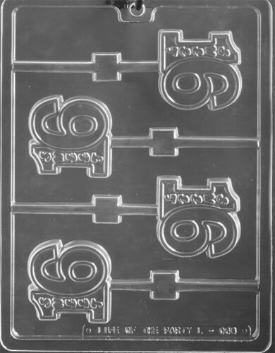 SWEET 16 IN NUMBER LOLLY MOLD chocolate molds #16 sixteen