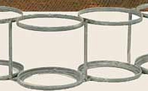 Unique Jointed Serpentine Six Wine Bottles or Mason Jars Holder Barn Roof Gray