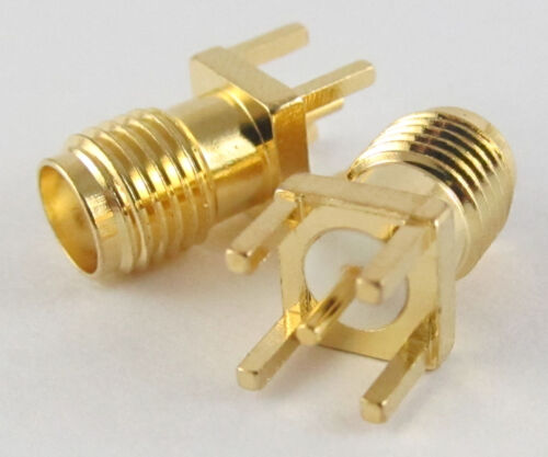 20 pcs Gold SMA Female Jack Solder PCB Board Mount Straight RF Connector Adapter