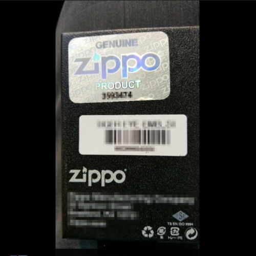 Zippo Unicorn Lighter Black Genuine Authentic Original Packing 6 Flints Set GIFT 
