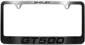 Laser Etched Shelby GT500 License Plate Frame Stainless Steel 2nd Generation