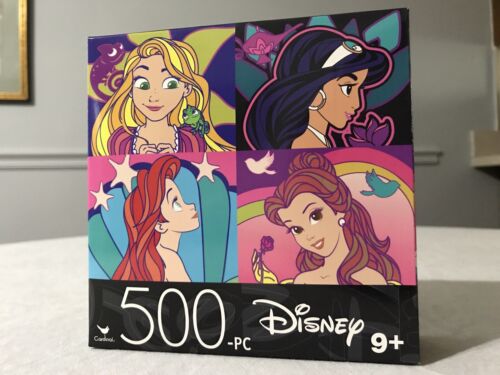 Cardinal 500 Piece Puzzle Disney Princesses Jasmine Bell Rapunzel Ariel