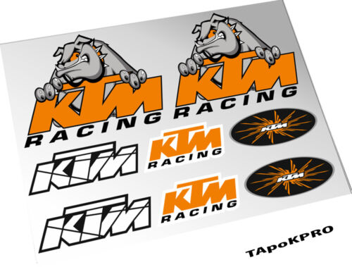 Custom sticker set for KTM logo vinyl matte #2 