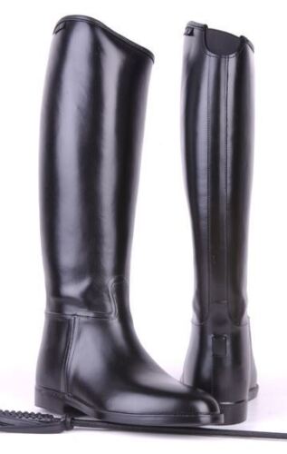 HKM Ladies Elasticated Insert Waterproof Spur Soft Standard Horse Riding Boots 