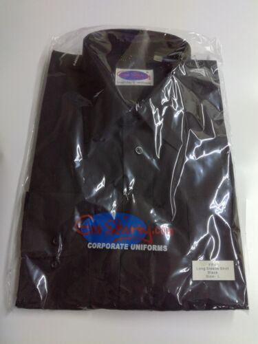 New Get Shirty Black Formal Shirt Long Short Sleeve Business RRP £11.95