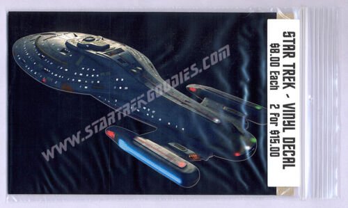 Voyager VINYL STICKER Cool Cut-Out U.S.S VOYAGER NCC-74656 #1 MINT! Star Trek 