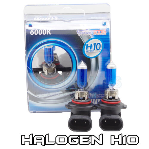 HID PAIR 2x  Corsa Xenon White H10 Halogen Dipped Headlight Bulbs 6000k