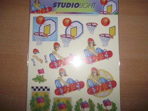 2 x A4 Non Die Cut Cardmaking Decoupage Sheet Sports Various Designs
