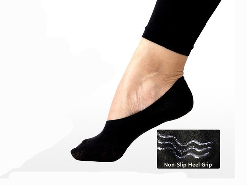 Ladies Invisible Footsie Socks Comfortable Cotton Rich 3 Pairs Footies Men/'s