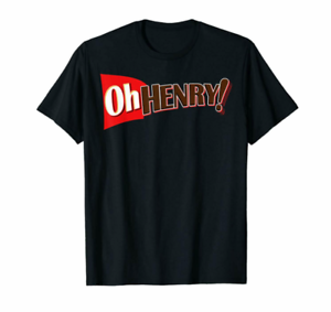 Oh Henry Candy Chocolate Sweet Lover Peanuts Caramel Logo Black T-shirt S-6XL 