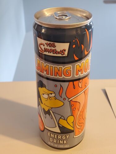 The Simpsons Flaming Moe Energy Drink New 12 oz Can 