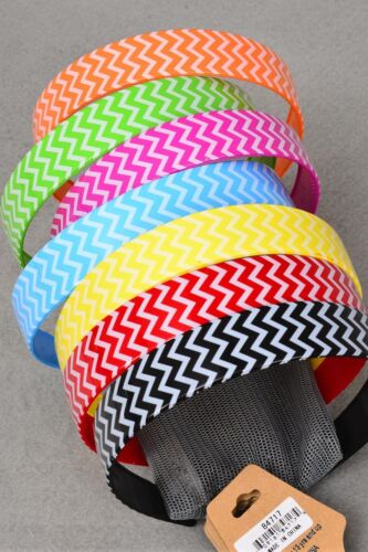 Smooth acrylic headband with chevron arrows pattern by HAIR ASIA 