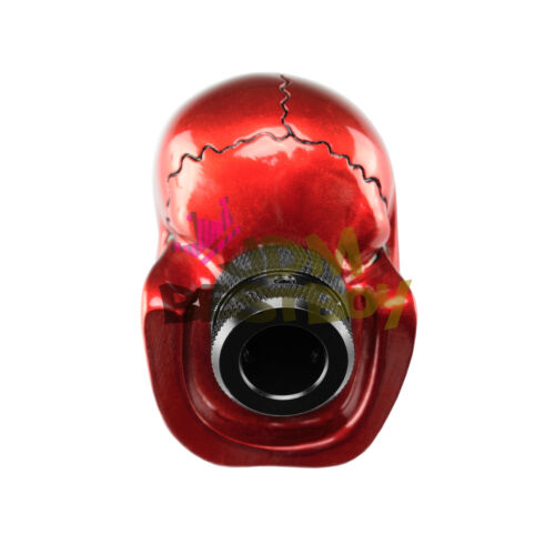 Red Universal Manual Wicked Carved Skull Head Gear Car Stick Shift Knob Shifter 