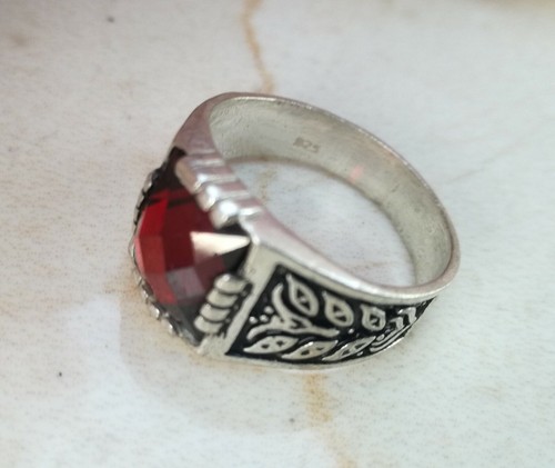 Rare Ancient Solid Ring Roman REAL Silver Stunning Artifact Rare Type with Stone
