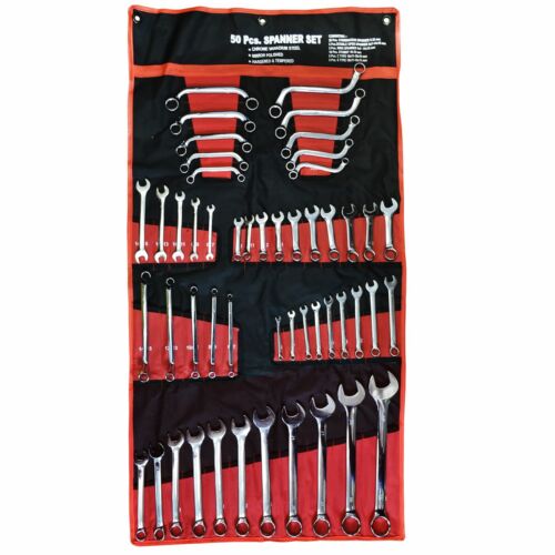 50pc Multi Purpose Metric Combination Spanner wrench Set AN015