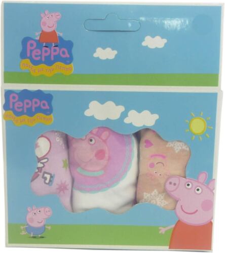 PEPPA PIG Culotte Pantalon Culotte Pack De 3 Âge 4-6 /& 7-8 ans 100/% coton NEUF