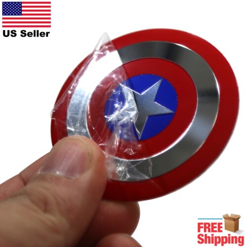 Captain America Shield Wheel Center Cap Sticker Decals 2.25/" Dome PACK OF 4