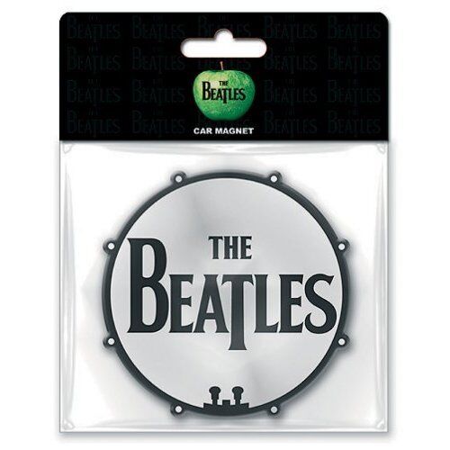 The Beatles Official Rubber Car Magnet Drum Head Fridge John Paul George