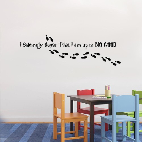Wall Decals Stickers I Solemnly Swear I Am Up To No Good Decal Wall Sticker Quote Harry Potter Sq Home Furniture Diy Omnitel Com Na