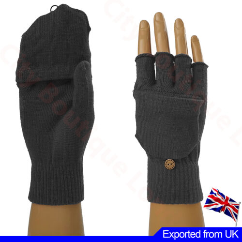 Hommes Femmes Combo Gants Two in One Full Cap Mitaines Thermique Chaud Hiver