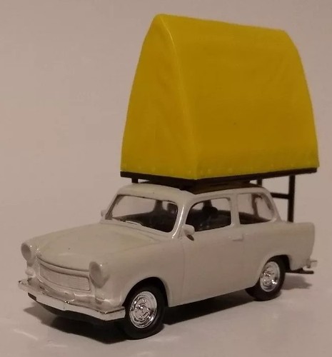 Trabant 601 mit Dachzelt Camping Car 1:64 Modellauto Modellfahrzeug Pkw der DDR