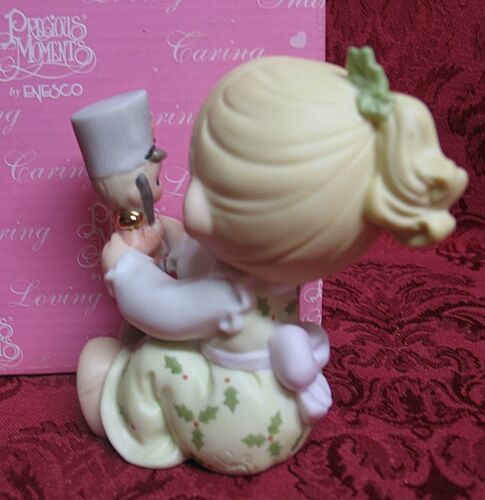 PRECIOUS MOMENTS DATED 2001 ANNUAL FIGURINE~MAY YOUR CHRISTMAS BEGIN WITH A BANG 